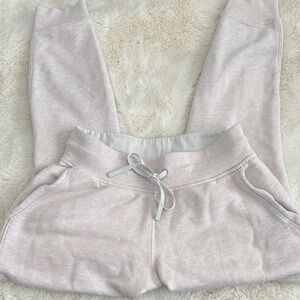 Lululemon off white/heathered pink Jogger Sweatpants Sz S